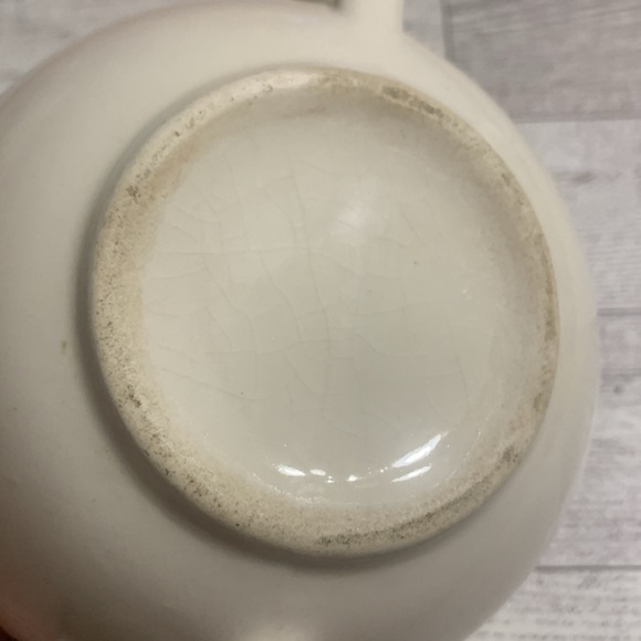 Vintage Harker Pottery Dogwood Pattern Sugar bowl w/ lid - Picture 5 of 6